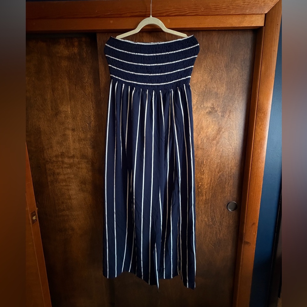 VENUS Navy and White romper